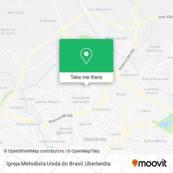 Mapa Igreja Metodista Unida do Brasil