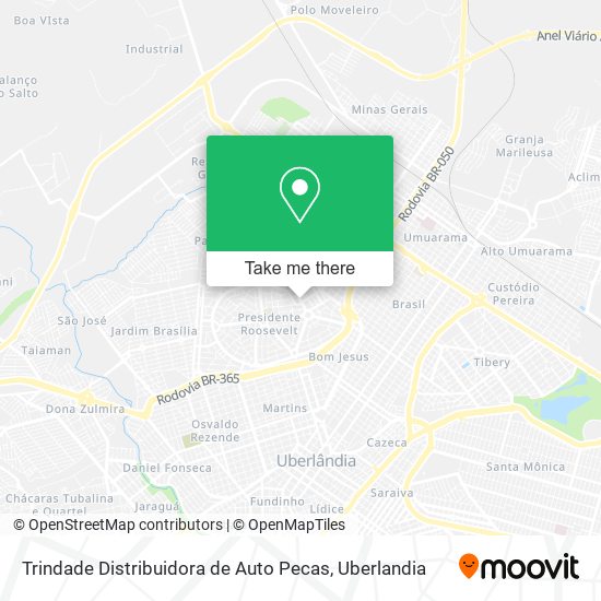 Mapa Trindade Distribuidora de Auto Pecas