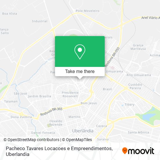 Mapa Pacheco Tavares Locacoes e Empreendimentos