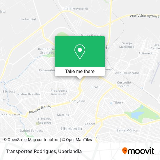 Transportes Rodrigues map