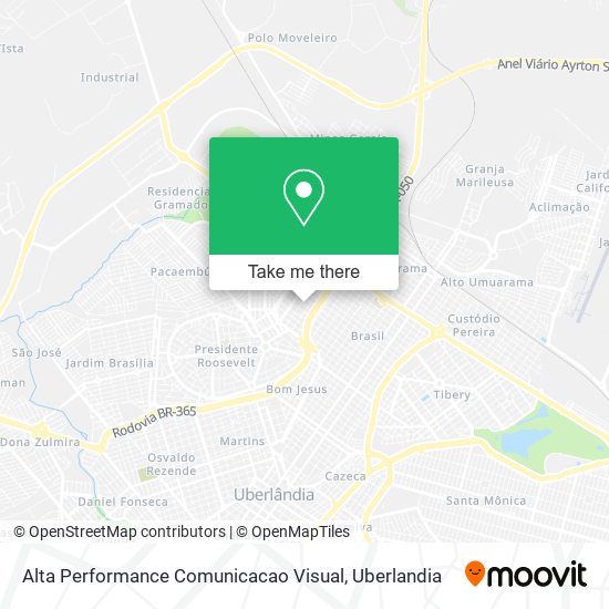Alta Performance Comunicacao Visual map