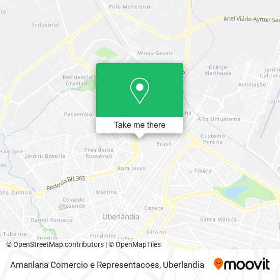 Amanlana Comercio e Representacoes map