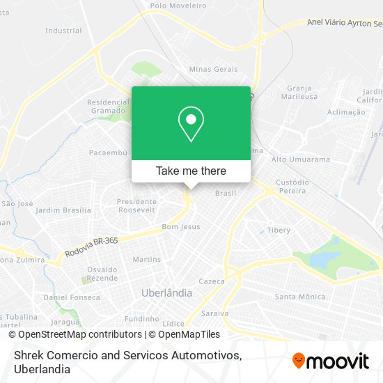 Mapa Shrek Comercio and Servicos Automotivos