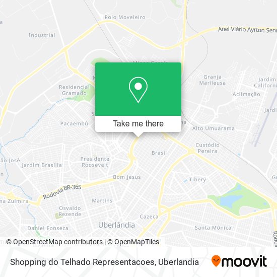 Shopping do Telhado Representacoes map