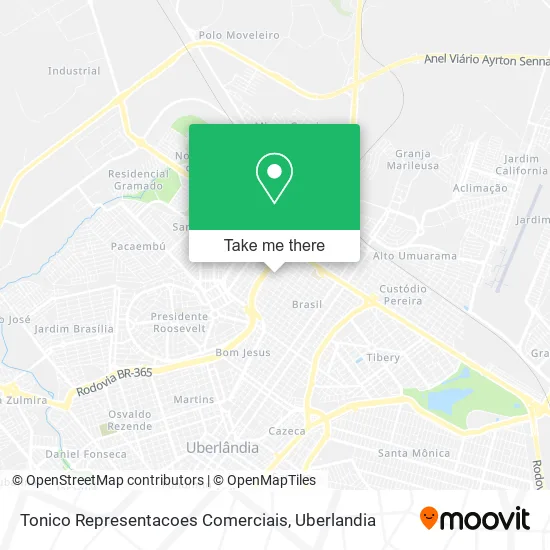 Tonico Representacoes Comerciais map