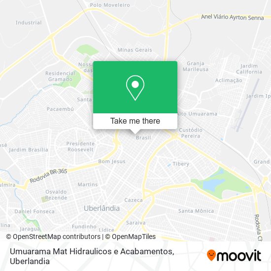 Umuarama Mat Hidraulicos e Acabamentos map