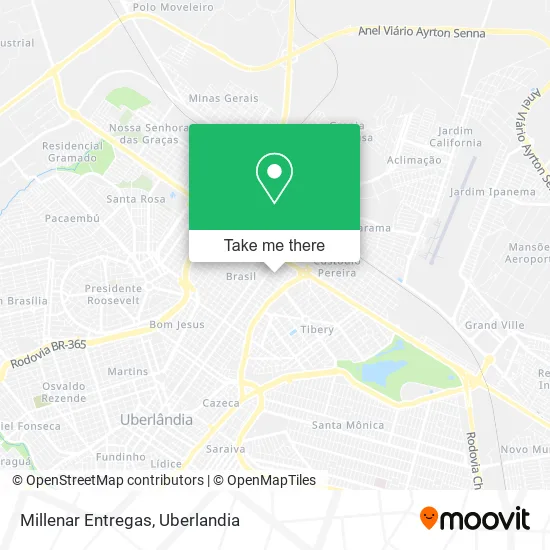 Millenar Entregas map