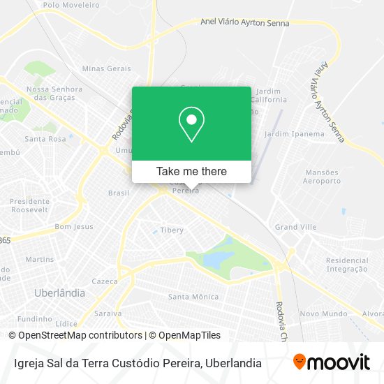 Mapa Igreja Sal da Terra Custódio Pereira