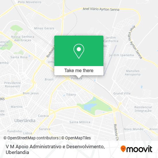 V M Apoio Administrativo e Desenvolvimento map