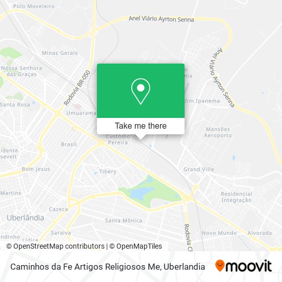 Caminhos da Fe Artigos Religiosos Me map