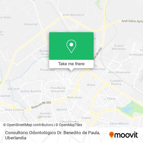 Mapa Consultório Odontológico Dr. Benedito de Paula