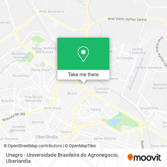 Unagro - Universidade Brasileira do Agronegocio map