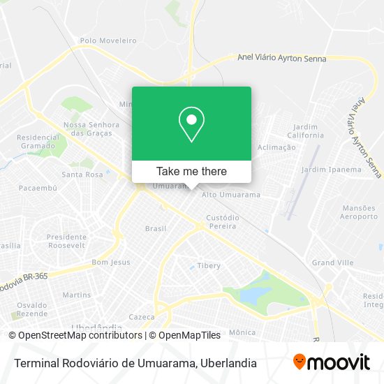 Terminal Rodoviário de Umuarama map