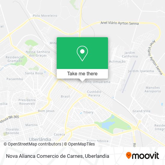 Mapa Nova Alianca Comercio de Carnes