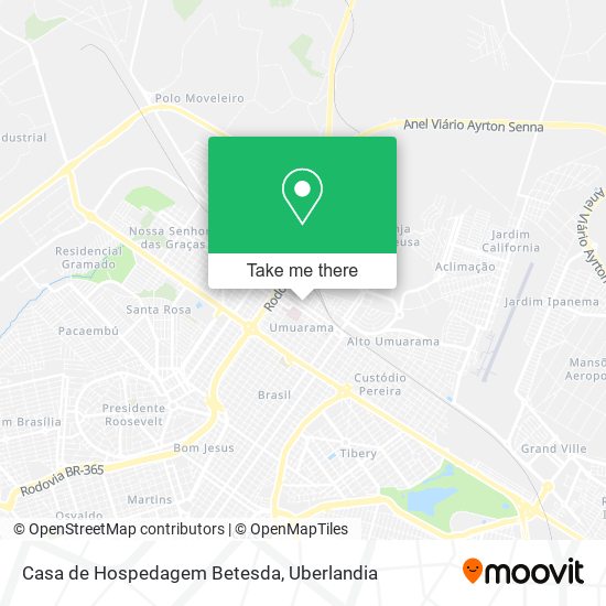 Casa de Hospedagem Betesda map