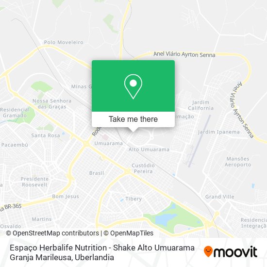 Espaço Herbalife Nutrition - Shake Alto Umuarama Granja Marileusa map