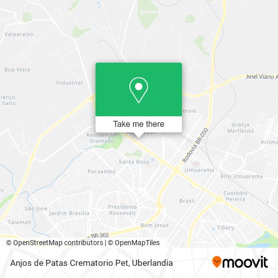 Anjos de Patas Crematorio Pet map