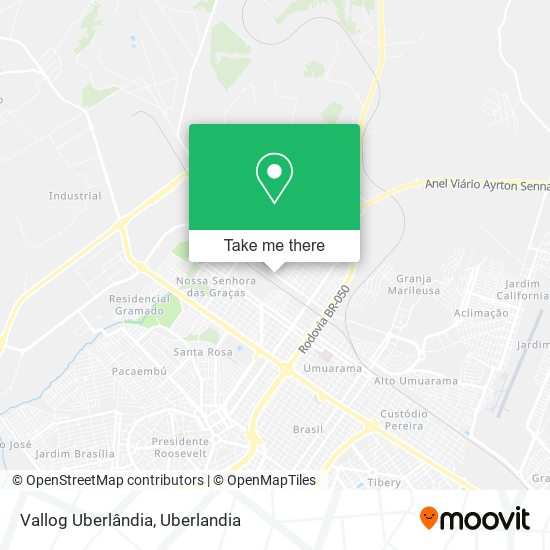 Vallog Uberlândia map