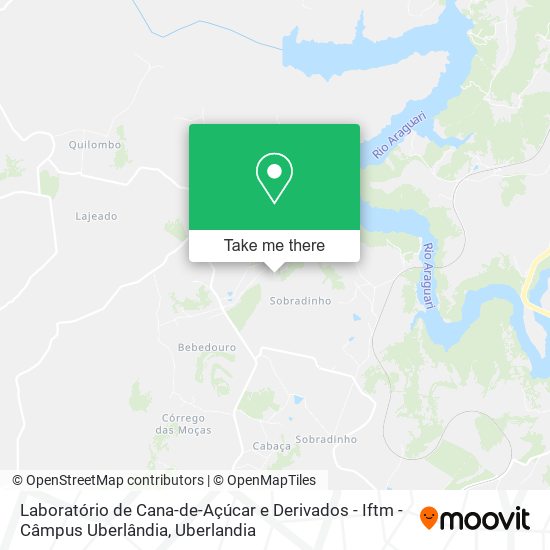 Laboratório de Cana-de-Açúcar e Derivados - Iftm - Câmpus Uberlândia map