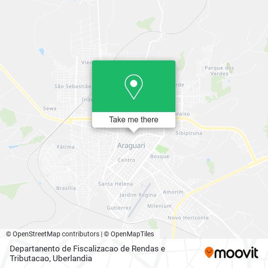 Departanento de Fiscalizacao de Rendas e Tributacao map