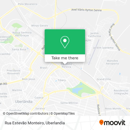 Mapa Rua Estevão Monteiro