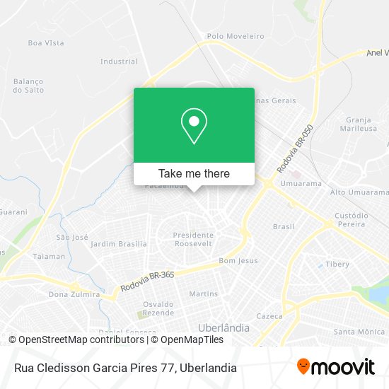 Mapa Rua Cledisson Garcia Pires 77