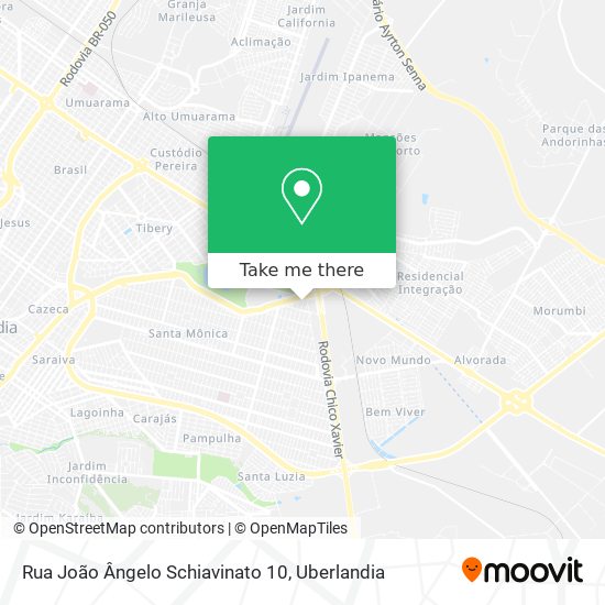 Mapa Rua João Ângelo Schiavinato 10