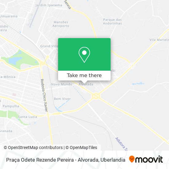 Praça Odete Rezende Pereira - Alvorada map