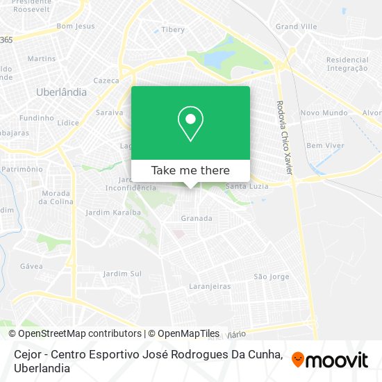 Mapa Cejor - Centro Esportivo José Rodrogues Da Cunha