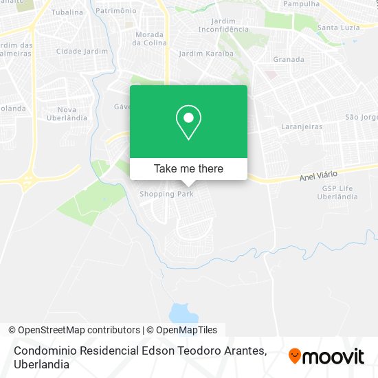 Mapa Condominio Residencial Edson Teodoro Arantes