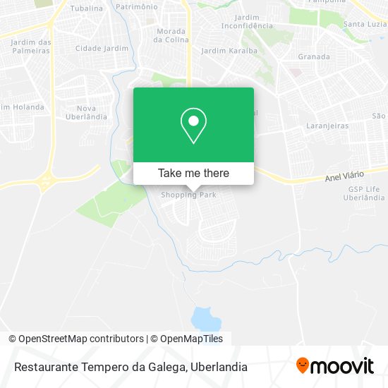 Mapa Restaurante Tempero da Galega