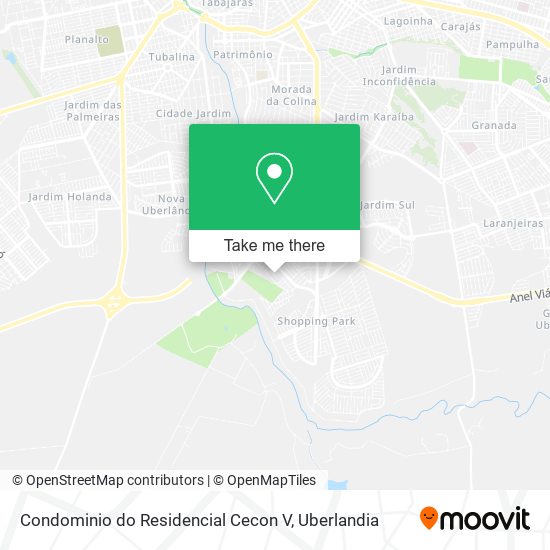 Mapa Condominio do Residencial Cecon V