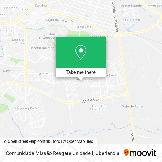 Comunidade Missão Resgate Unidade I map