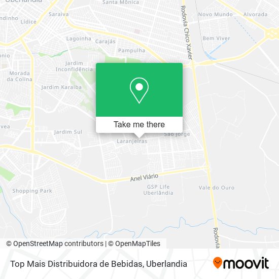 Top Mais Distribuidora de Bebidas map