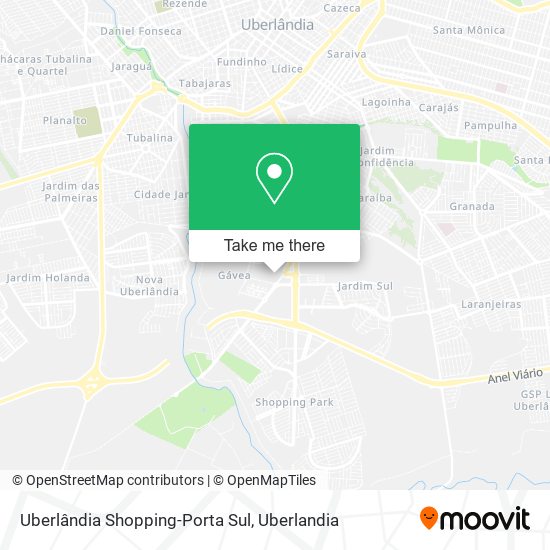 Mapa Uberlândia Shopping-Porta Sul