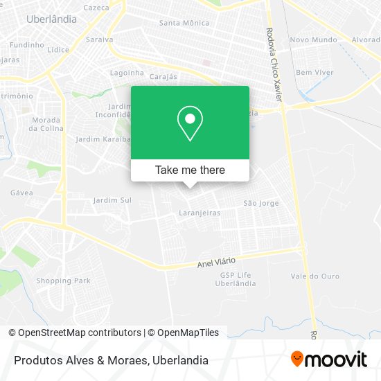 Produtos Alves & Moraes map