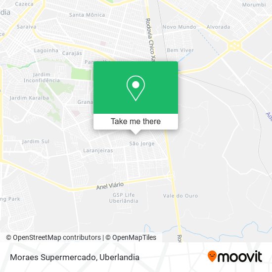 Mapa Moraes Supermercado