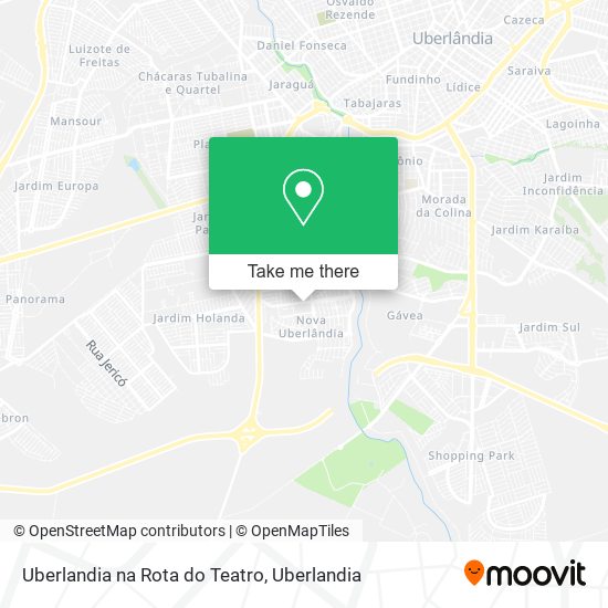 Uberlandia na Rota do Teatro map