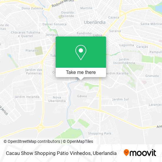 Cacau Show Shopping Pátio Vinhedos map