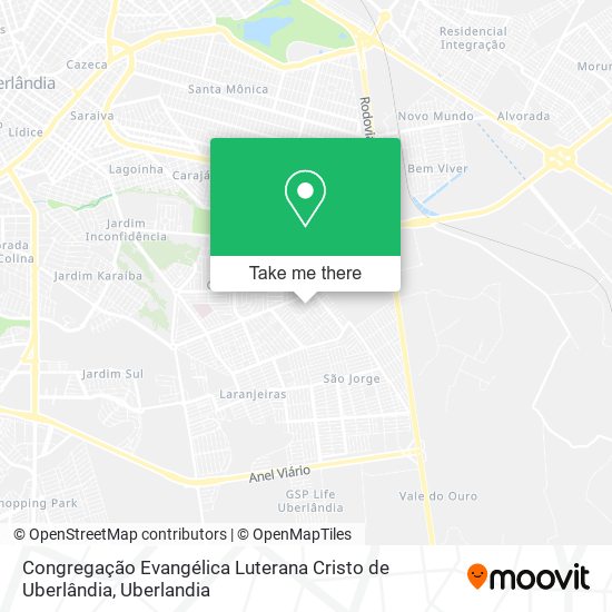 Congregação Evangélica Luterana Cristo de Uberlândia map