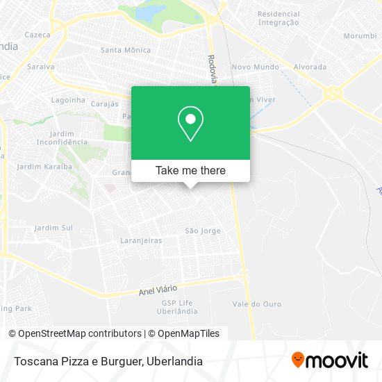 Toscana Pizza e Burguer map