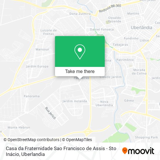 Casa da Fraternidade Sao Francisco de Assis - Sto Inácio map