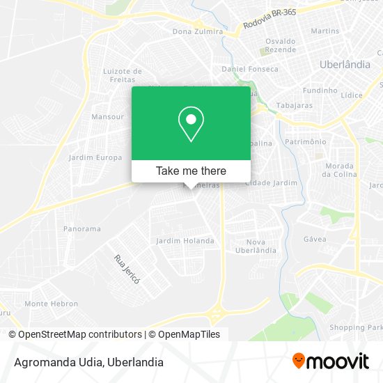 Agromanda Udia map