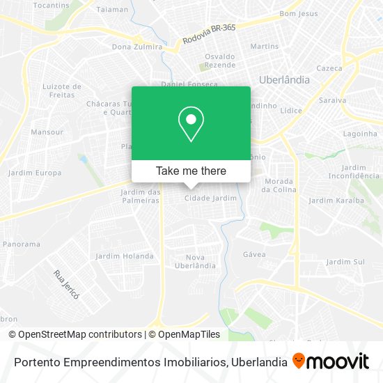 Mapa Portento Empreendimentos Imobiliarios