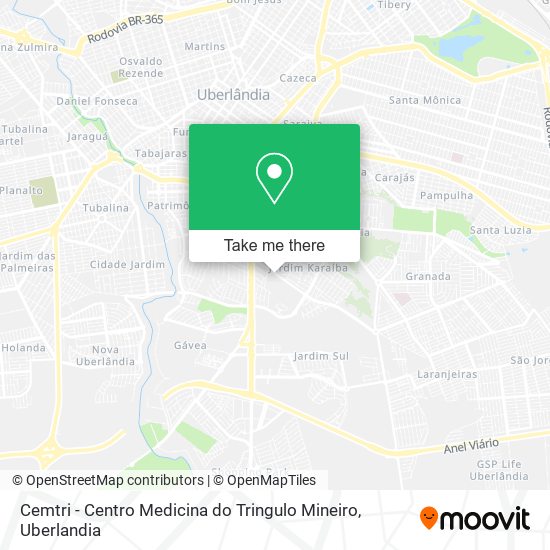 Cemtri - Centro Medicina do Tringulo Mineiro map