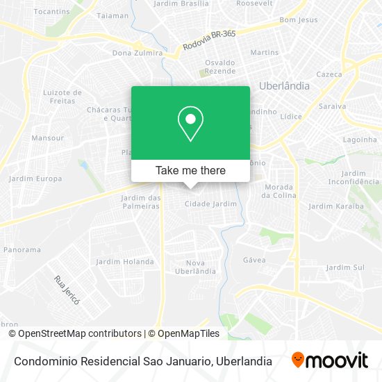 Condominio Residencial Sao Januario map