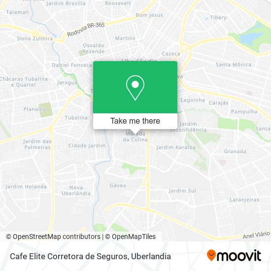 Mapa Cafe Elite Corretora de Seguros