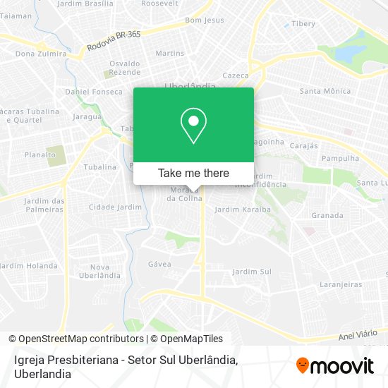 Igreja Presbiteriana - Setor Sul Uberlândia map