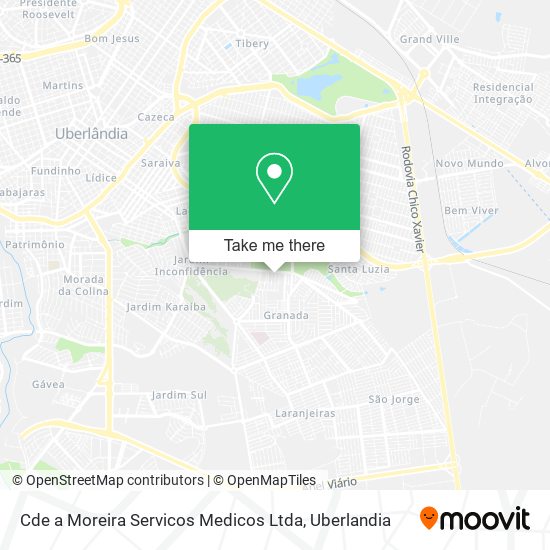 Cde a Moreira Servicos Medicos Ltda map
