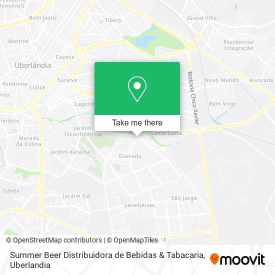 Mapa Summer Beer Distribuidora de Bebidas & Tabacaria